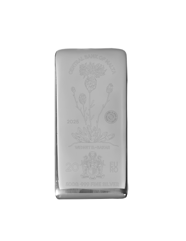 Lingot Argent Malte 500 grammes