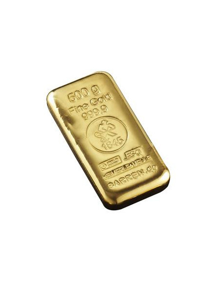 Lingot or 500 grammes, acheter un lingot Or 500 grammes en ligne sur or-investissement.fr