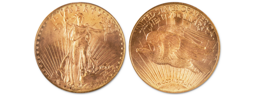 Pièce d'or Liberty Head Double Eagle, 1914