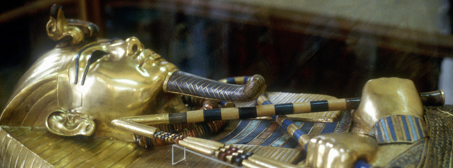 Sarcophage égyptien en or massif
