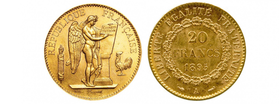 Pièce d'or 20 Francs Génie - 1895