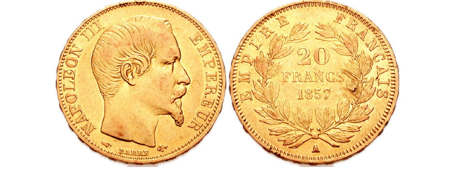 Pièce 20 Francs Napoléon III - 1857
